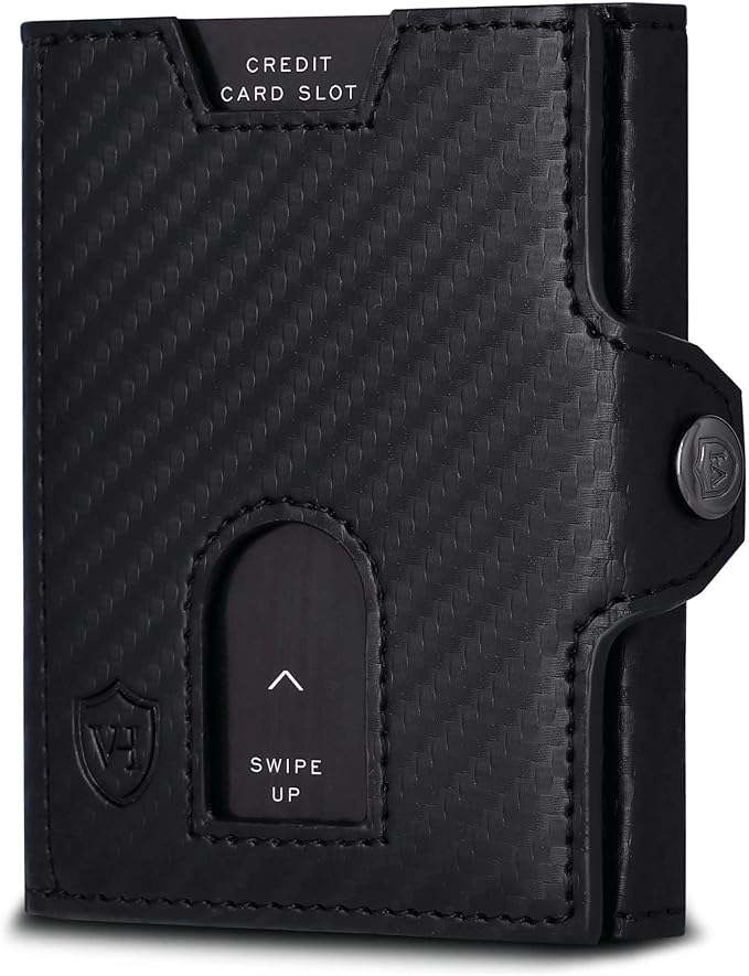 von heesesn slim wallet mit münzfach & rfid schutz